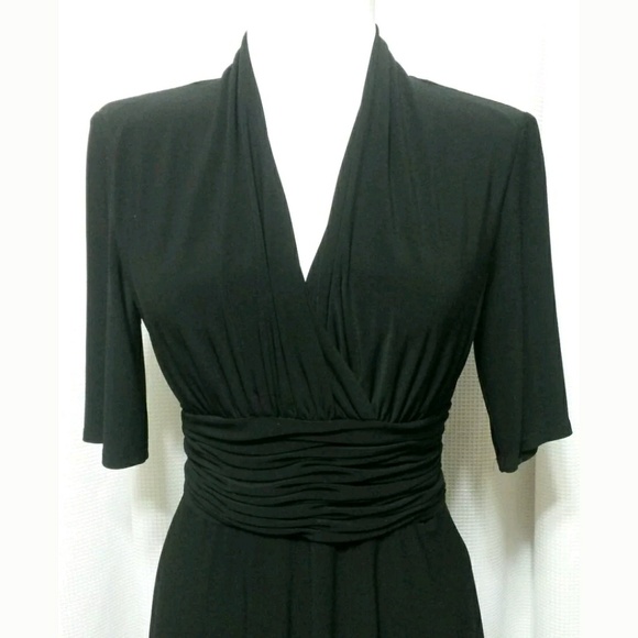 Evan Picone black dress 10 - Picture 6 of 7